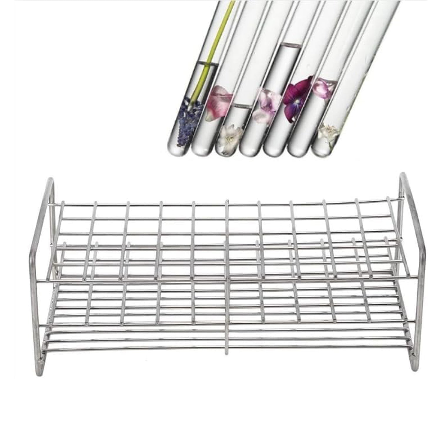 Uxcell Stainless Steel Test Tube Holder Rack 6 Hole 3 Layer