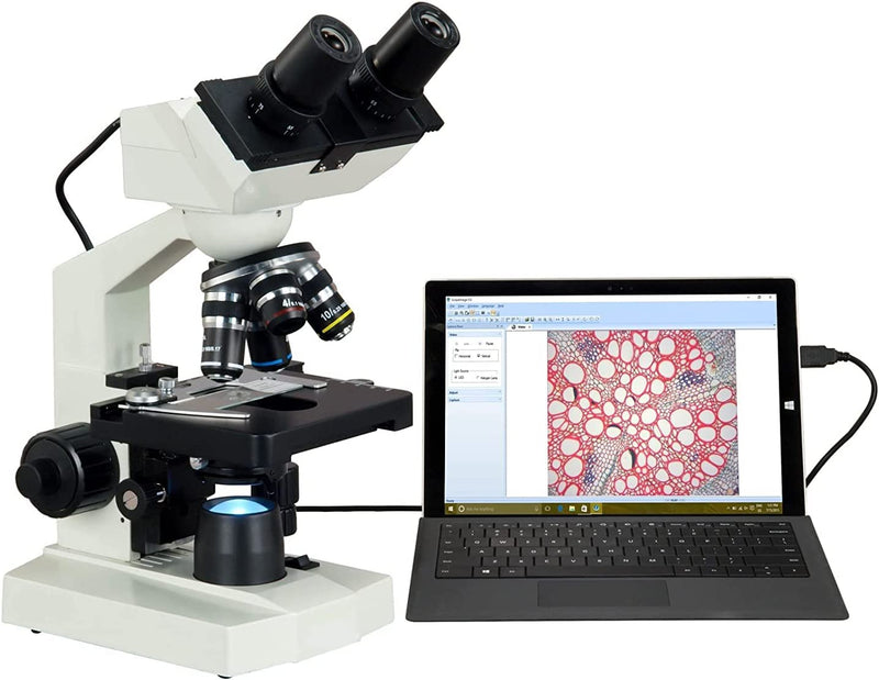 Biological Compound Microscope with Digital USB Camera