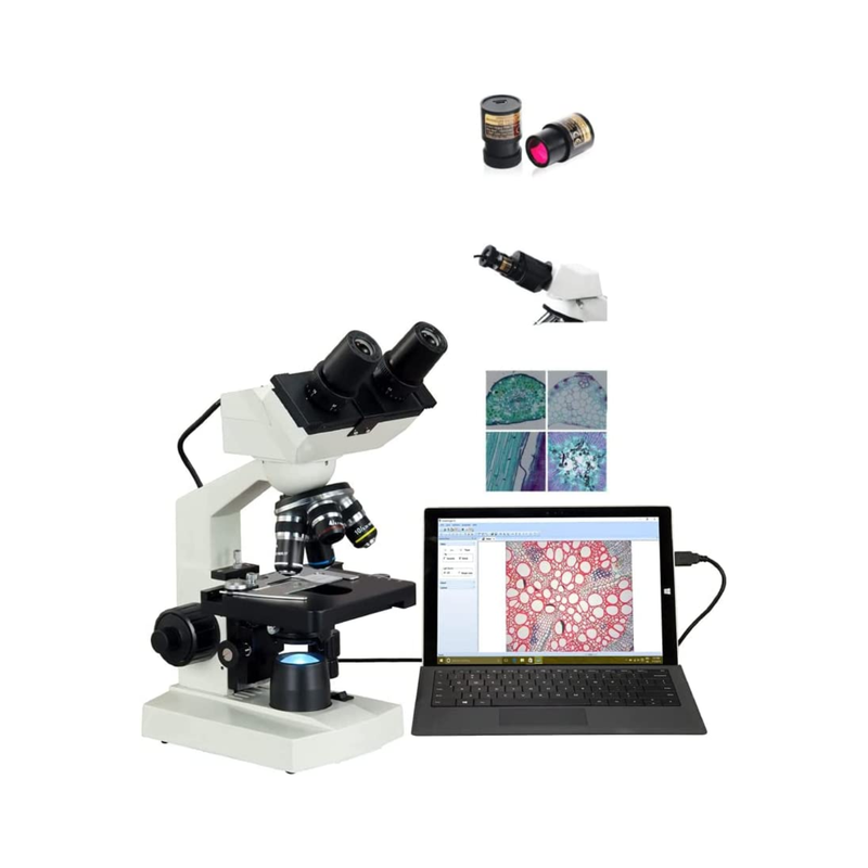 Biological Compound Microscope with Digital USB Camera
