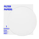 Set of 100 Heavy Duty Qualitative Filter Paper Circle Shapes