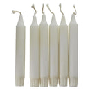 Pack of 10 Stearin Candle Chandelier Unscented Sticks, 19cm Length, 5 Hour Burn Time