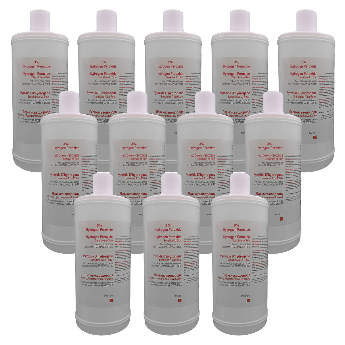 12 Pcs | Hydrogen Peroxide 3% USP | First Aid Antiseptic | Fragrance F