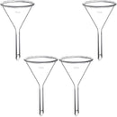 Set of 4 Heavy-Duty Borosilicate Glass Funnels - 50mm x 50mm Diameter