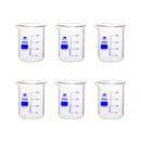 Set of 6 | 200ml Glass Beaker
