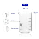 3000ml Beaker with Graduation and Spout