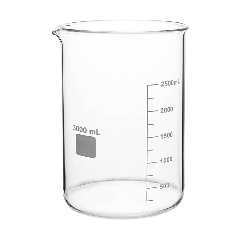 Graduation Beaker 3000ml Beaker with Graduation and Spout