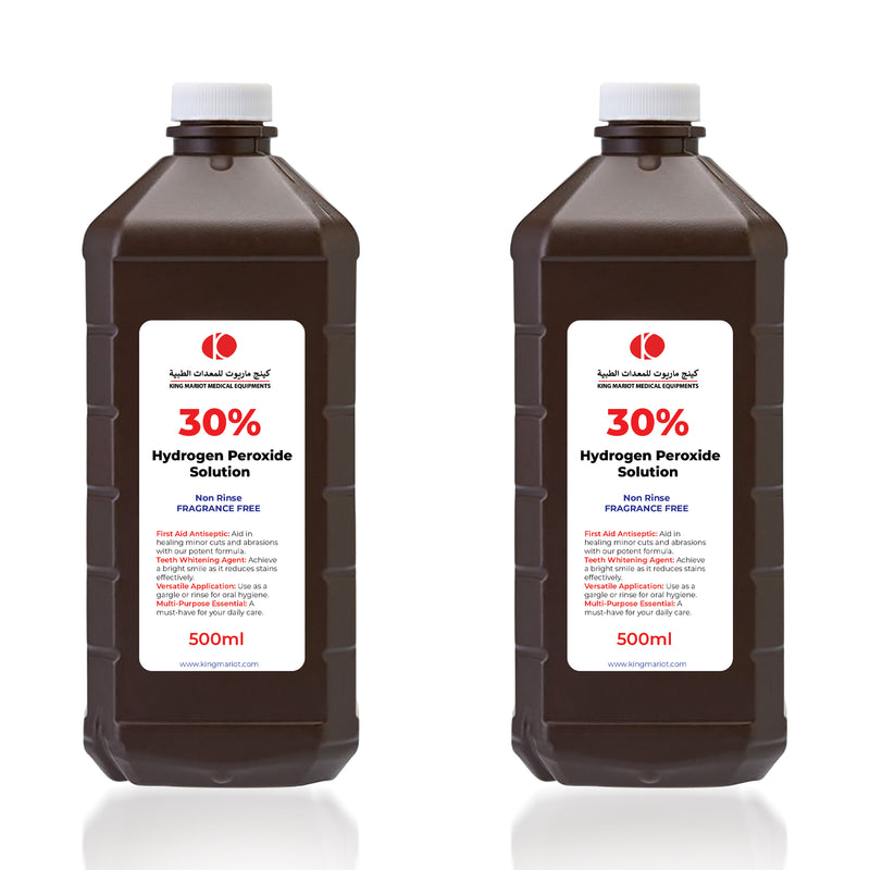 Hydrogen Peroxide Solutions: 3%, 6%, 12%, and 30% Variants | For Acne Scar Treatment, Disinfection, and Cleaning Needs