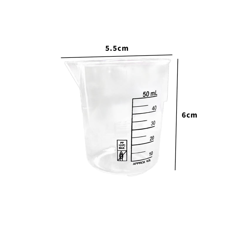 Plastic Beaker | 50ml Graduated