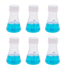 250ML Plastic Transparent Conical Flask with Screw Cap
