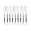9 Pcs White Acrylic Paint Pens | 1mm Fine Tip