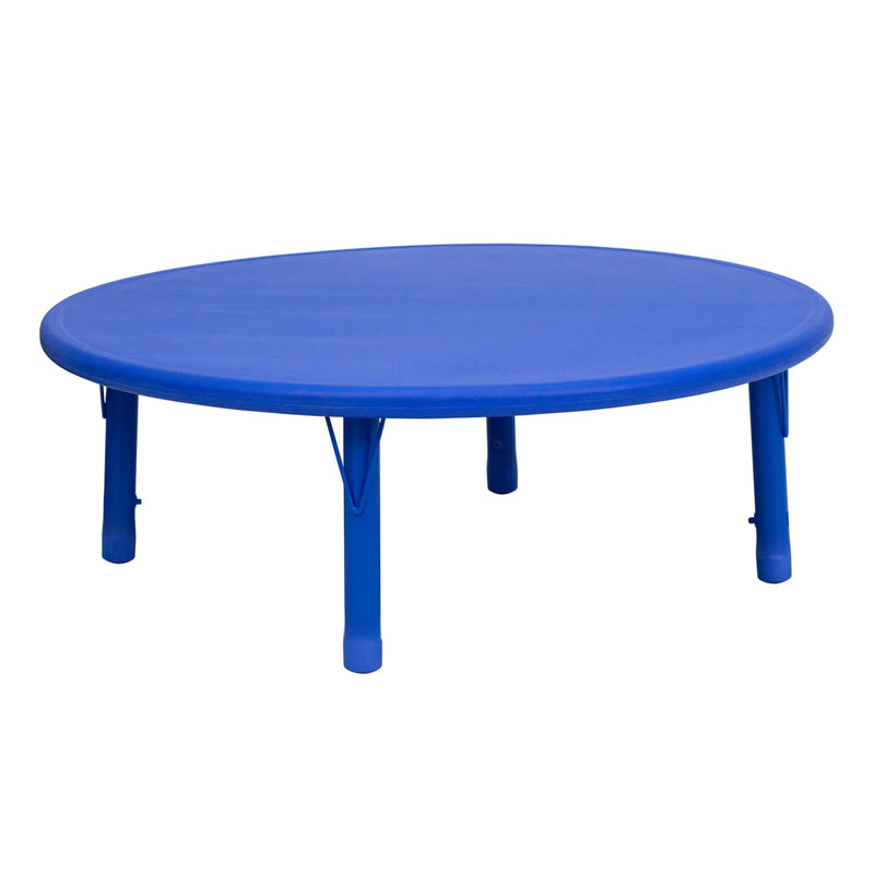 45" Round Plastic Height Adjustable Activity Table