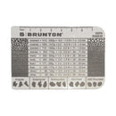 Brunton Grain Size Card | Transparent Plastic | 10 Grain Sizes