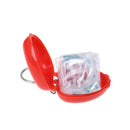 Pack of 6 Mini Protect CPR Mask Mouth Keychain Rescue in Heart Box