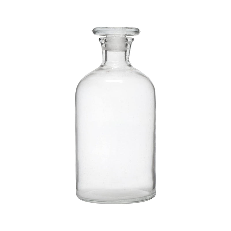 Reagent Bottle | 500ML Narrow Neck | Clear Glass with Glass Stopper