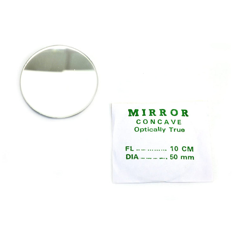 1pcs Concave Mirror, Spherical | 50mm Diameter and 100mm Focal Length
