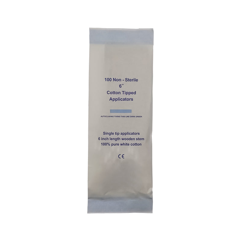 Cotton Tip Applicator | Non-Sterile | Autoclavable Bag