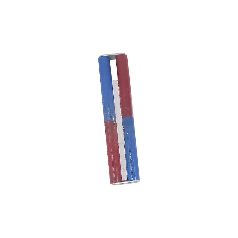 Set of 2 Cylinder Magnets | Painted Red and Blue