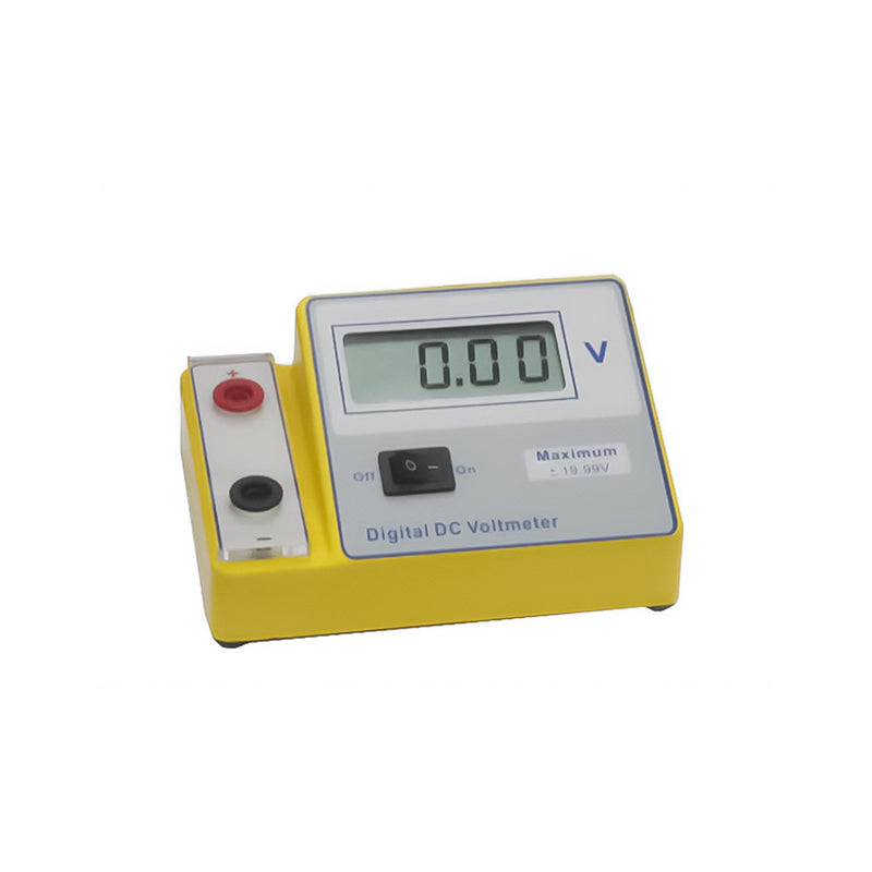 Digital Voltmeter | Large LCD Display | Two Color-Coded 4mm Sockets