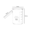 Set of 2 | Displacement Vessels Graduated 250ml