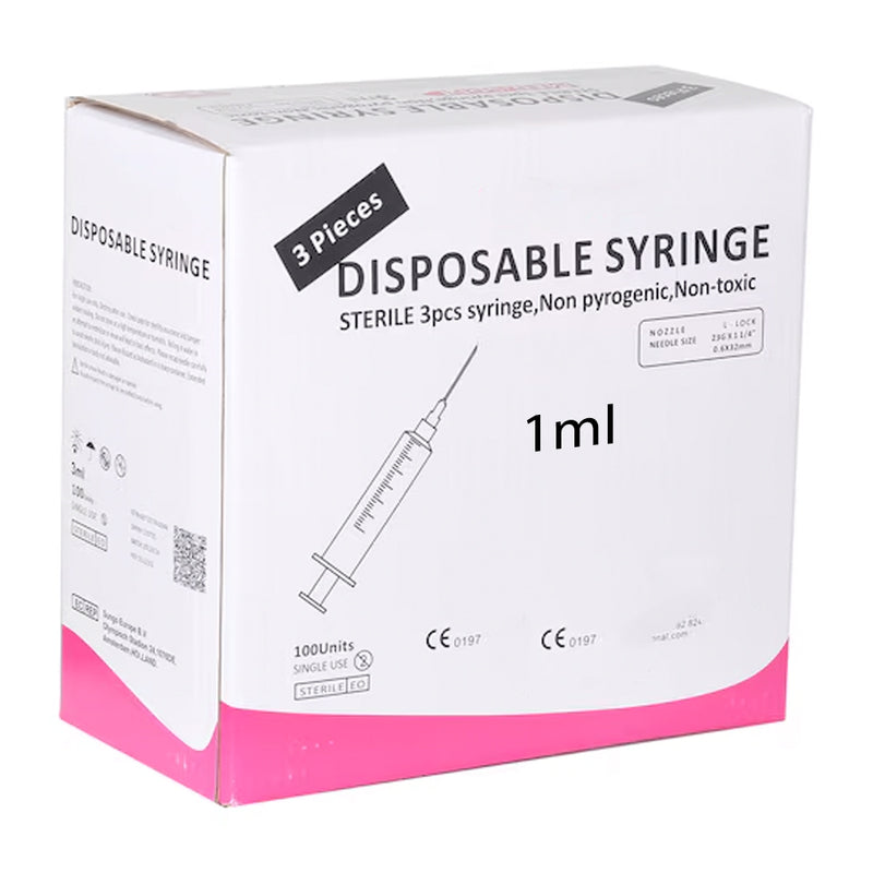 Disposable Syringe 1ml With 26g x 1/2"