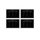 Pack of 4 | Double Slits