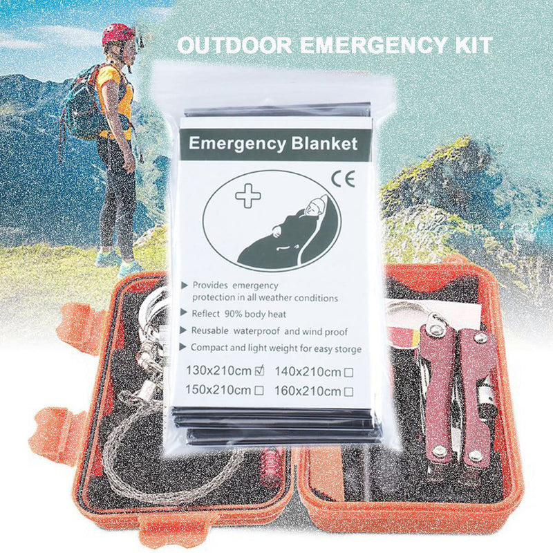 Emergency Foil Blanket | Size 130x210cm | Thermal Insulation for Outdoor Rescue