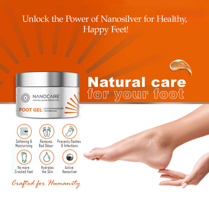 Nanocare Foot Gel | 50g | 100% Natural, Plant-Based and Biodegradable Ingredients