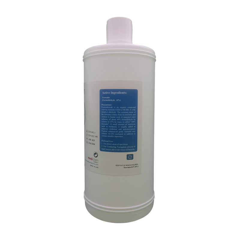 1000ml Formalin Solution 10% Formaldehyde for External Use Only