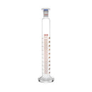 Measuring Cylinder, 100ml | Borosilicate Glass | Stopper | Round Base | Graduations