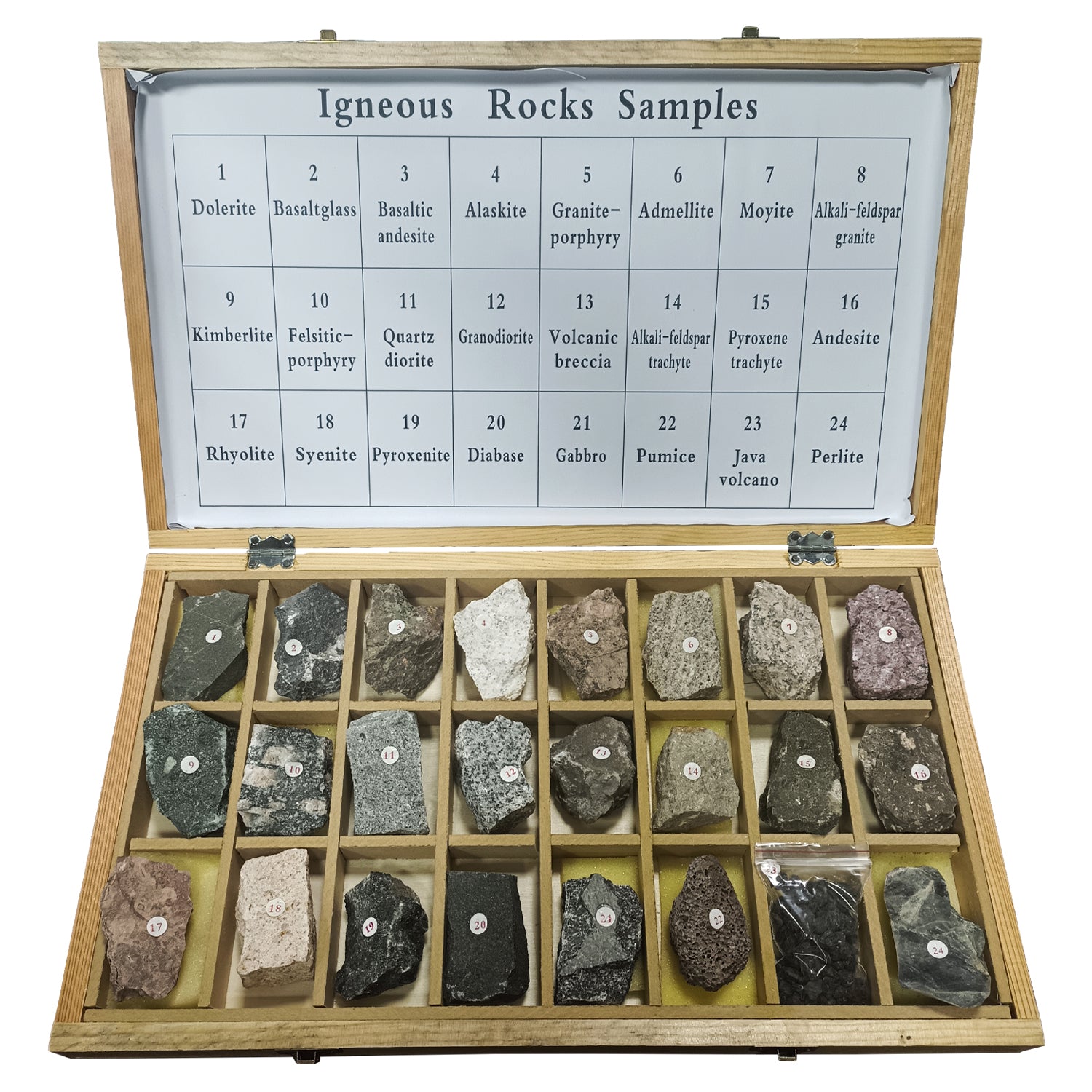 Samples For Rocks Set of 24 Igneous Rock Samples
