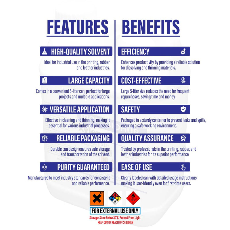 King Mariot Xylene 5 Liter Jerry Can with Superior Lipid Extraction & Paraffin Infiltration