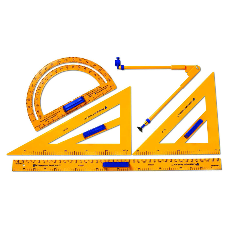 Set of 5 | Plastic Demonstration Geometry Tool Set