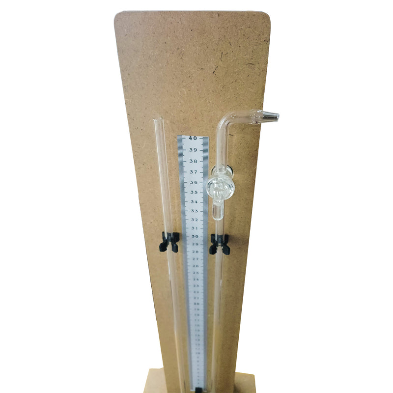 Manometer on Wooden Stand | 40cm Ruler