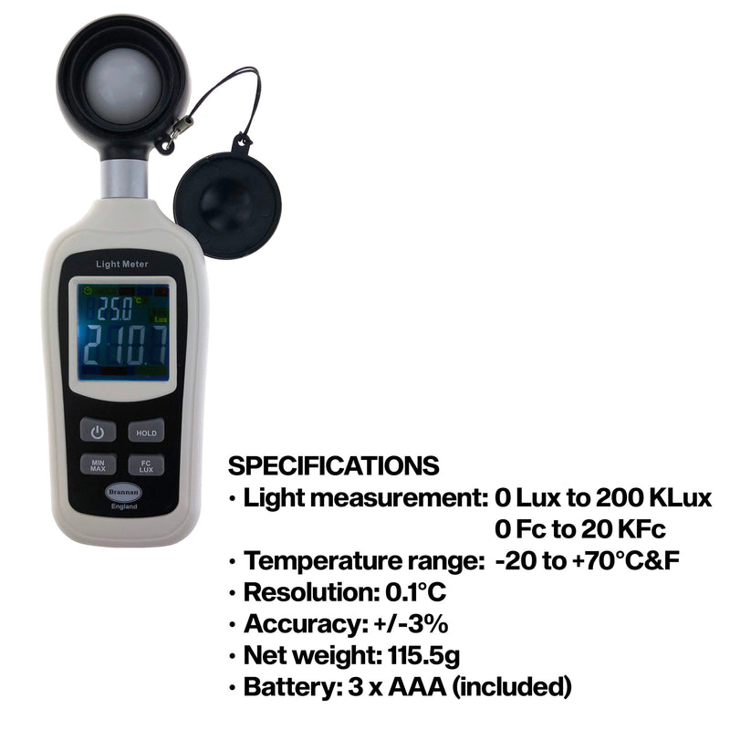 Mini Thermo-Light Meter with Calibration Certificate