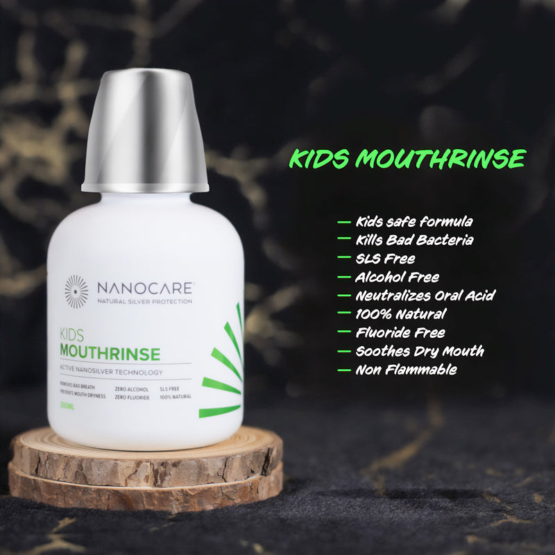 Nanocare Kids Mouth Rinse | 300ml | 100% Natural, Plant-Based and Biodegradable Ingredients