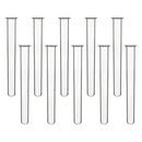 Set of 10 Heavy Duty Borosilicate Test Tube Glass Round Bottom