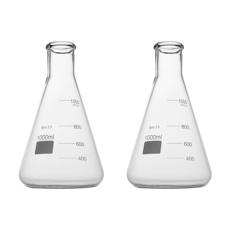 Borosilicate Glass Conical Flask | 1000ML Capacity
