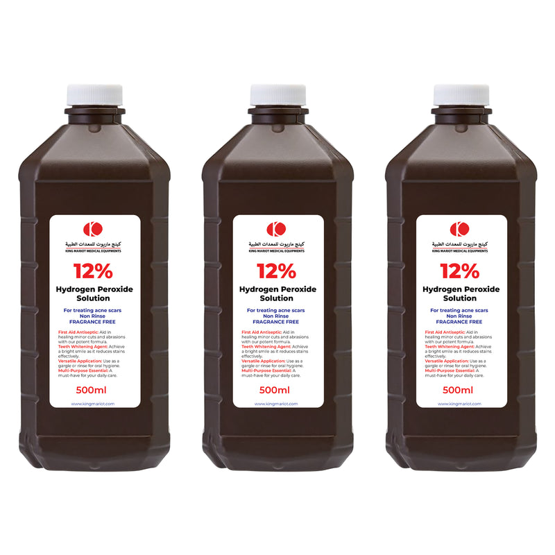 Pack of 12% Hydrogen Peroxide Solution 500ml