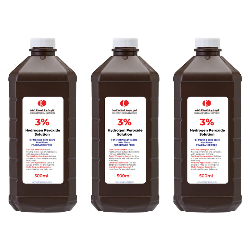 Pack of 3% Hydrogen Peroxide Solution 500ml