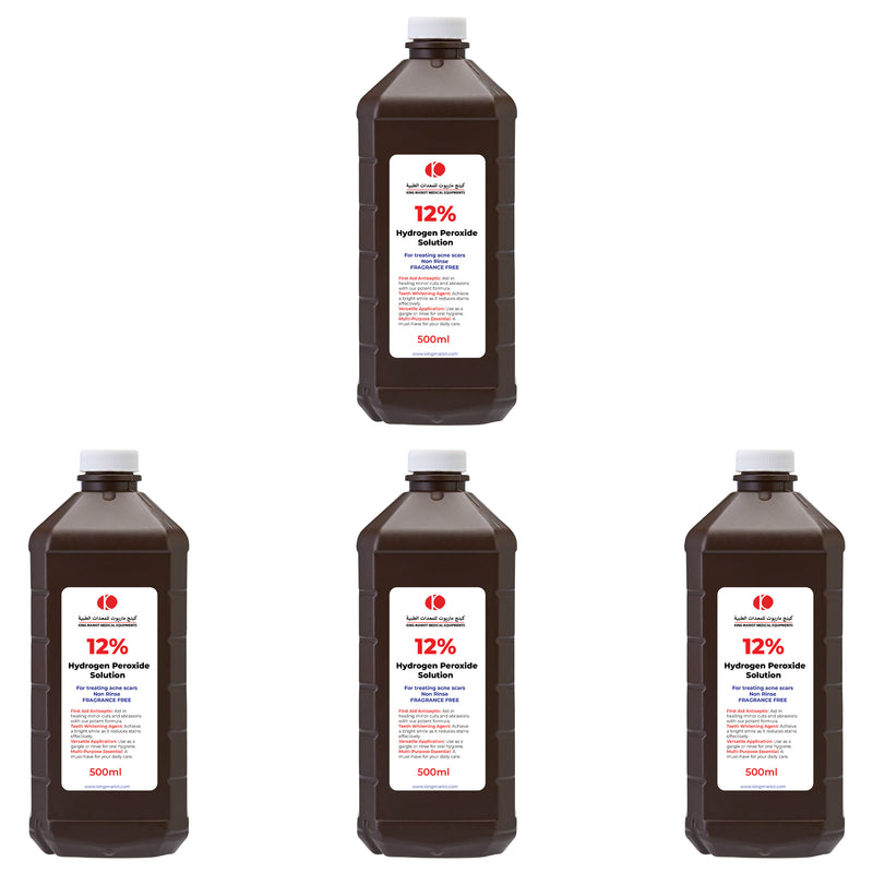 Pack of 12% Hydrogen Peroxide Solution 500ml