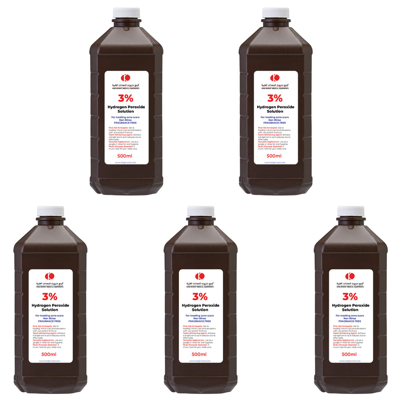 Pack of 3% Hydrogen Peroxide Solution 500ml