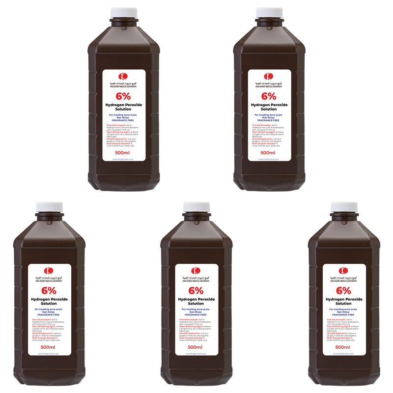 Pack of 6% Hydrogen Peroxide Solution 500ml