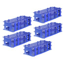 Plastic Test Tube Rack Holder | Color Blue | 90 Holes, 3 Layers