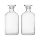 Reagent Bottle | 500ML Narrow Neck | Clear Glass with Glass Stopper