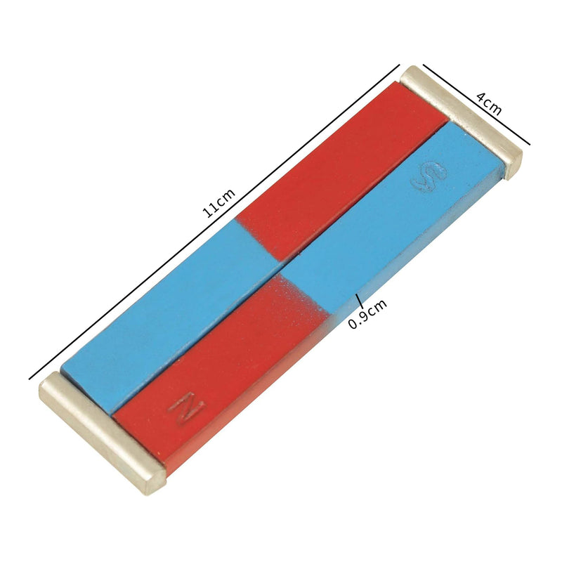 Pair | Painted Bar Magnets | 110 x 40 x 9 mm | Chrome Steel