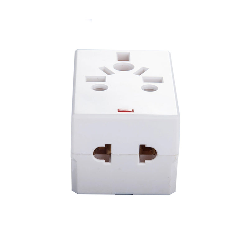 3-Way 3-Pin Plug Adapter | Universal Socket with Light and 13A Fuse