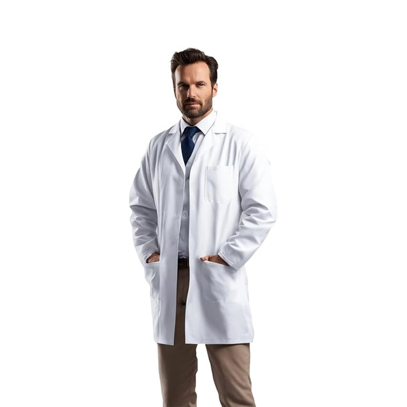 Professional Unisex Ultra White Lab Coat for Men & Women