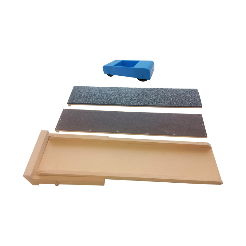 Friction Ramp for Physics Lab Experiment | Two Different Surfaces | In