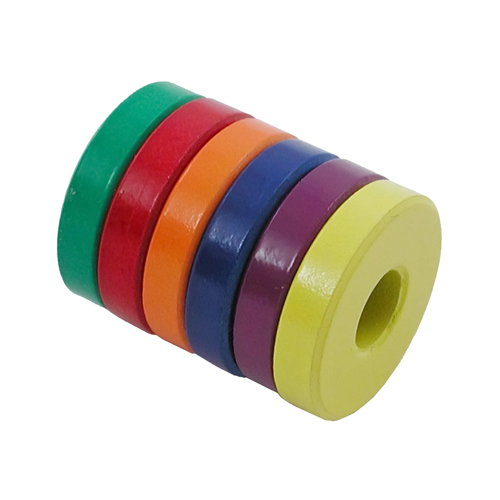 Mult Color Magnets Set of 6 | Ring Magnets | Multi-Color Magnets