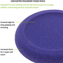 Set of 4 Rounded Edge Foam Discs | Red/Yellow/Blue/Green | Dia: 21cm